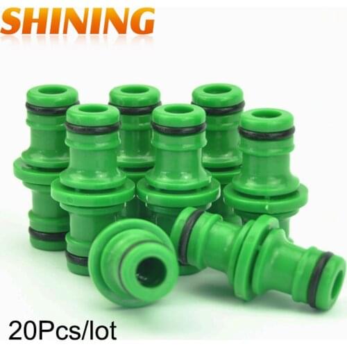 20 Pcs Two-Way Quick Connector Hose Splitter Car Washing Garden Irrigation Accessory 2-Way Quick Connectors For 1/2" 3/4" Hose