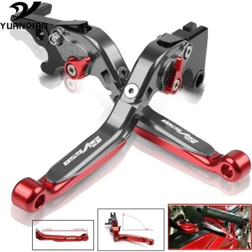For Suzuki SV 650 SV650/S 1999-2009 2000 2001 2002 2003 Motorcycle Accessories Folding Extendable Adjustable Brake Clutch Levers