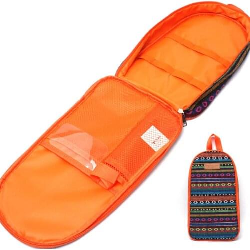 Outdoor BBQ Picnic Cutting Board Bag Portable Cooker Bag Sentimental Ethnic Camping Handbag Spatula Meat Fork Storage Bag