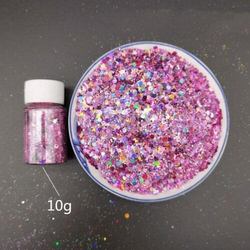 Thick Glitter 12 Colors Holographic Ultra-fine Makeup Holiday Powder Nail Pigment Holographic Nail Powder Sequins