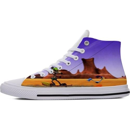 Wile E. Coyote Classic shoes Lightweight Top Man Road Runner Fashion High Help Canvas Shoes Breathable Woman Sneakers Hot shoes