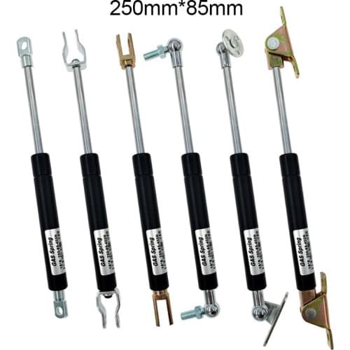 18*8 Rod Gas Spring 50N-500N/5kg-50kg 85mm Stroke Cupboard Hinges Gas Spring Force lift support 250mm Hole Center Distance