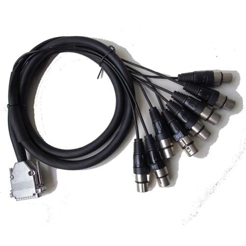 2' DB-25 Male to XLR female 8 CH Audio Snake cable Apogee Pro-CABLE Switchcraft