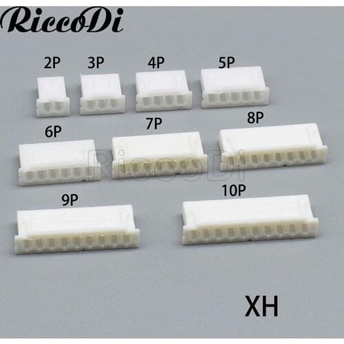 50PCS/Lot XH2.54 Connector 2.54mm Pitch Plastic Shell Housing 2P 3P 4P 5P 6P 7P 8P 9P 10P 11P 12P 13P 14P 16P