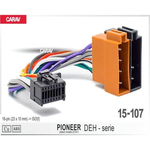 Carav 15-107 Car ISO Harness Head Cable for PIONEER DEH-series 2010+ Stereo Radio Wire Adapter Plug Wiring Connector Cable