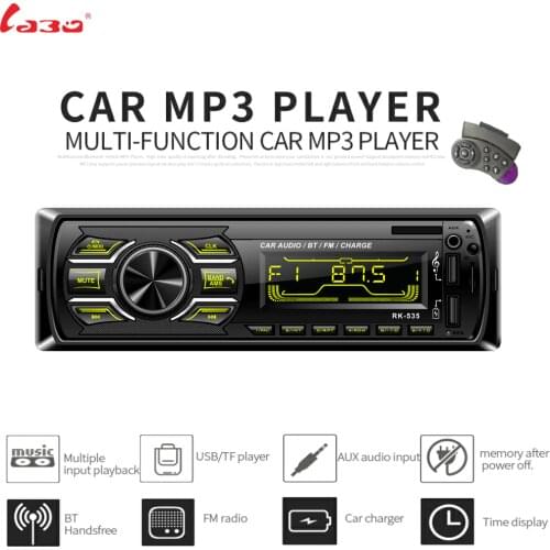 Car Radio Stereo Player Digital Bluetooth Car MP3 Player 60Wx4 FM Radio Stereo Audio USB/SD In Dash AUX Direction controller