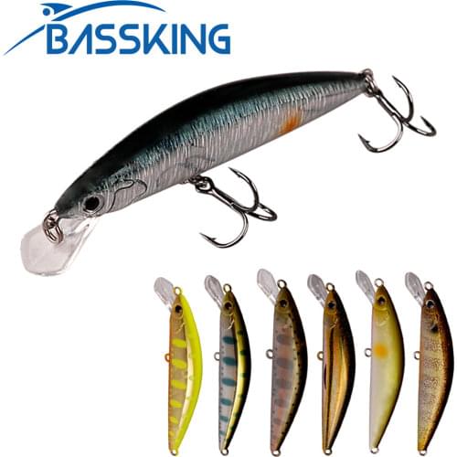 BASSKING 65mm 5g Fishing Lure High Quality Mini Sinking Minnow Hard Bait for Saltwater Swimbait Carp Fishing Wobblers Swimbait