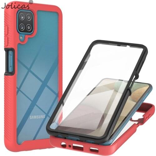 Flip Cases Covers For estuche Samsung A12 Raised Camera Edge sFor Samsung Galaxy etui A12 Screen Protector Shell Movil samsuing