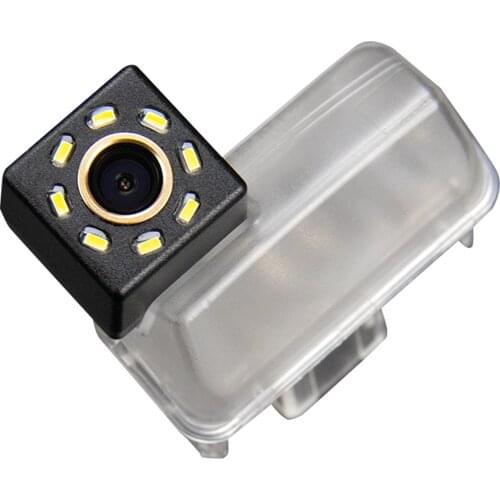 Misayaee Car Rear View Reverse Parking Camera Golden 8 Led for Toyota LEVIN 2015 2016 Night Vision Waterproof