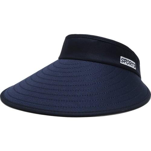 Sun Visor Hats Breathable Large Brim Empty Top Baseball Sun Cap Foldable Outdoor Sports Hat Summer UV Protection Cap