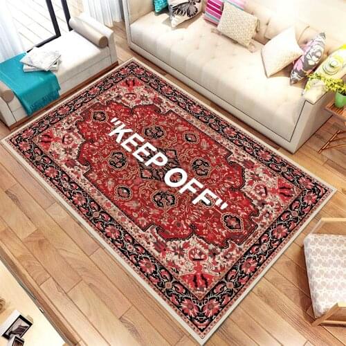 Keep Off Vintage Pattern Carpet, Modern Rug, Area Rug, 3d Print Carpet, Non Slip Flor Carpet
