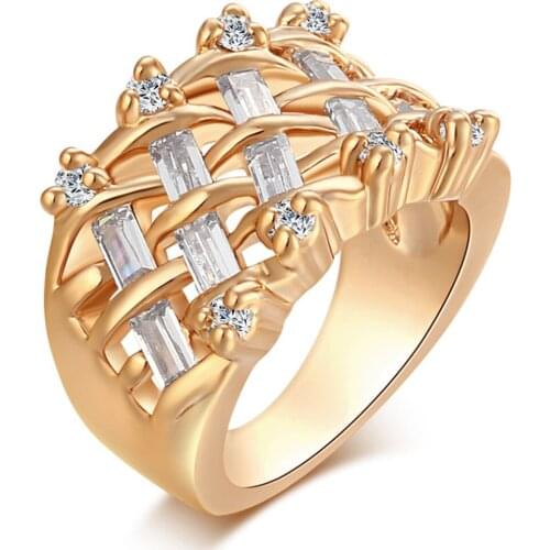 Kuniu Finger Ring for Women Zircon Metal Material Trendy Exquisite Style Friend Lovers Fashion Jewelry