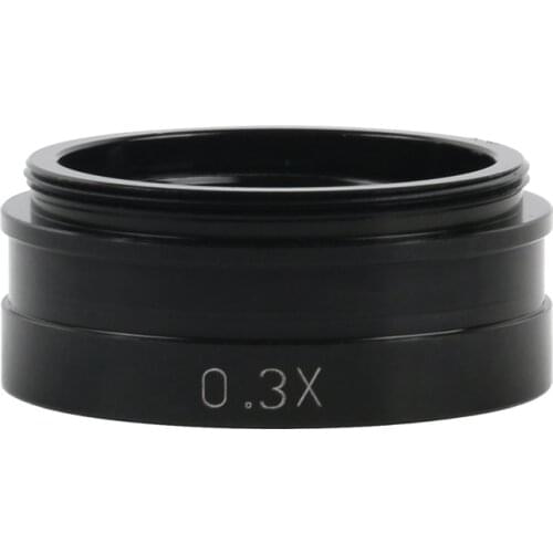 0.3X XDC-10A 180X 300X C-MOUNT Lens Industry Video Microscope Camera Barlow Auxiliary Objective Glass Lens