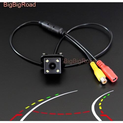 BigBigRoad Car Intelligent Dynamic Trajectory Tracks Rear View Parking CCD Camera For toyota camry 2009 2010 2011 Night Vision