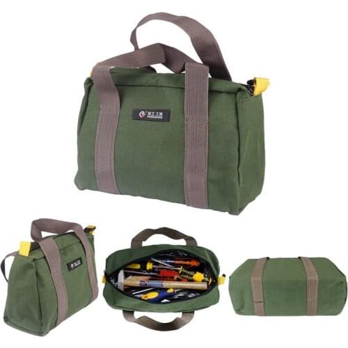 Multi-function Canvas Waterproof Storage Hand Tool Bag Portable Toolkit Carry Bags Metal Hardware Parts Organizer Pouch
