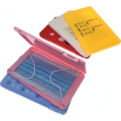 Portable Mask Box Disposable Mase Case Mask Storage Case mask holder Save mask box Face Mask Container Mask Organizer Box