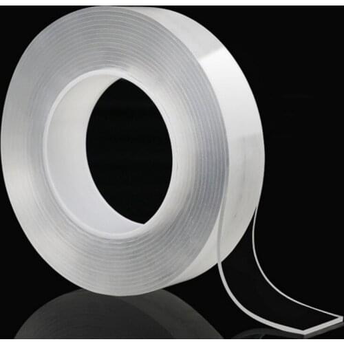 Transparent Multifunction Nano Tape Clear Traceless Washable Adhesive Gel Pads Double-Sided Non-Slip Removable Sticky Strips