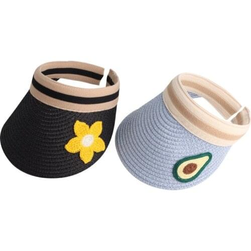 RYFIX new fashion of the lovely fruit empty hat outdoor leisure sunshade personality straw hat Sunbonnet #JX44