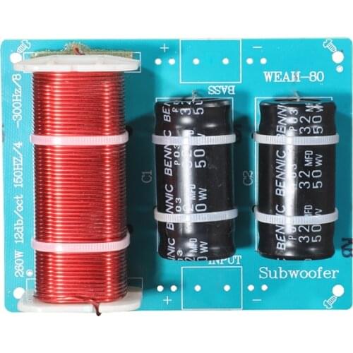 500W Deep Bass Subwoofer Crossover Board 1 Way Woofer Subwoofer Frequency Divider Speaker Bass Filter Home Theater DIY