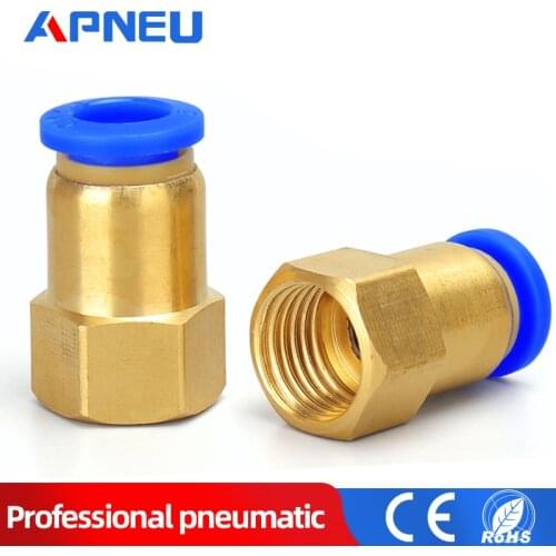 Air Pipe Fitting 10mm 12mm 8mm 6mm Hose Tube 1/8" 3/8" 1/2" BSP 1/4" Female Thread Brass Pneumatic Connector Quick Joint Fitting