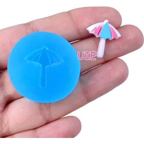 FYL601U 17.9mm x 16.9mm Umbrella Silicone Mold Fondant Cake Decoration Candy Resin Clay Earrings Necklace Craft Soap Candle