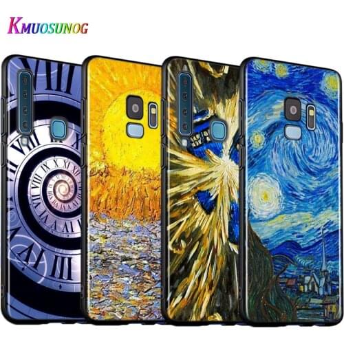Van Gogh Tardis Silicone Cover For Samsung Galaxy A9 A8 A7 A6 A6S A8S Plus A5 A3 Star 2018 2017 2016 Phone Case