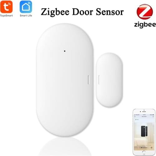 Tuya Smart ZigBee Door Window Sensor Smart Home Wireless Door Detectors Open/Close APP Remote Alarm Tuya Zigbee Home Security