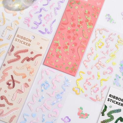 UP10X Ins Kawaii Colorful Decorative Material Stickers Scrapbooking Stick Label Diy Mobile Phone Diary Album Stationery Sticker