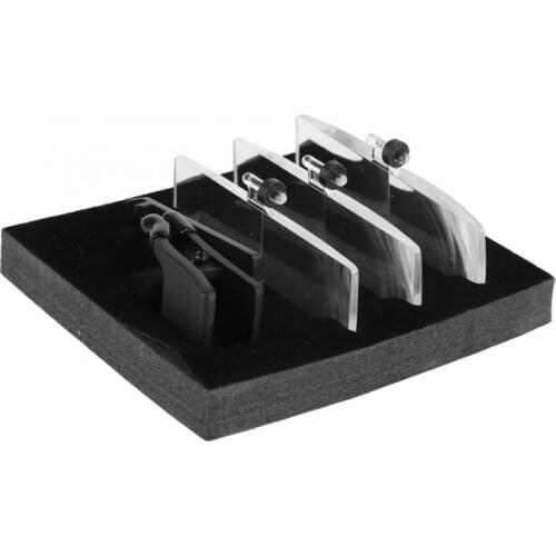 1.5x 2.5x 3.5x Magnification Plastic Case Clip-on Glasses Type Magnifier Magnifying Glass