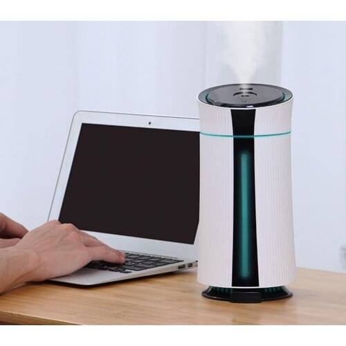 Lightweight Pragmatic Adjustable Mist Air Humidifier Visible Waterline Mist Vaporizer Key Button Design for Leisure