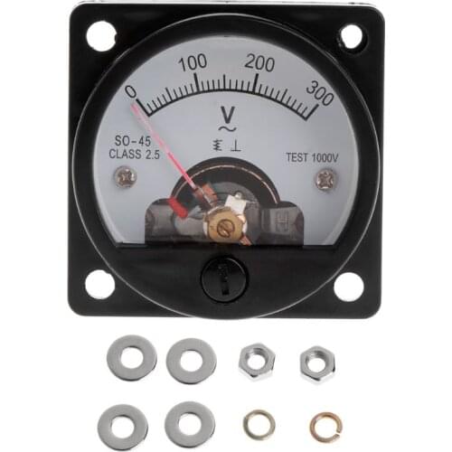Voltmeter SO-45 AC 0-300V Round Analog Dial Panel Meter Voltmeter Gauge Black 193B wholesales