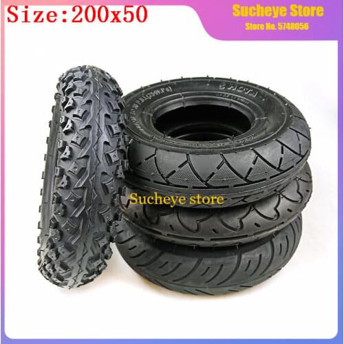 High Quality (8X2 ") 200X50 (8 Inch) Tire Fit for Electric Gas Scooter & Electric Scooter(inner Tube Included) Wheelchair Wheel