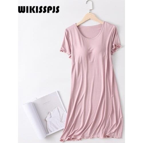 Женские ночные сорочки с рукавами WIKISSPJS China At AliExpress