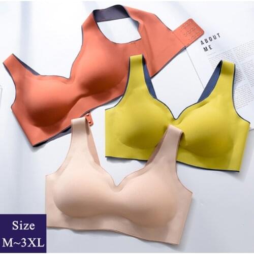Spell Color Latex Pad Cup Bra Gather Sleep Sports Adjustable Breathable Breast Beauty Back Underwear For Women