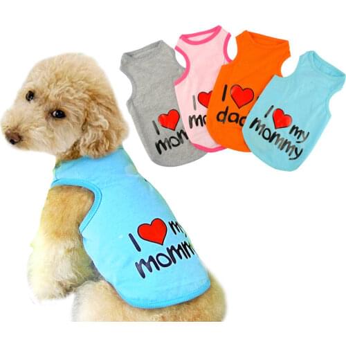 Small Dog Cat Vest Pet Sleeveless Coat T-shirt Top Cute Puppy Clothing S M L XL