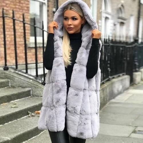 Winter Waistcoat Womens Vest For Womens Clothing Faux Fur Casual Sleeveless Warm Vest Jacket Warm Cardigan Coat