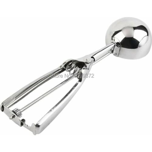 200pcs Premium Stainless Steel Ice Cream Baller Ice Cream Scoop Scoops Fruit Melon Spoon Digging Cookie Dough Scooper