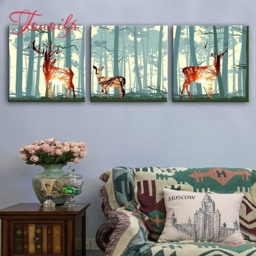 5D Forest deer diy diamond painting Kitchen decor,full diamond embroidery 3d,diamond mosaic needlework home decoration gifts