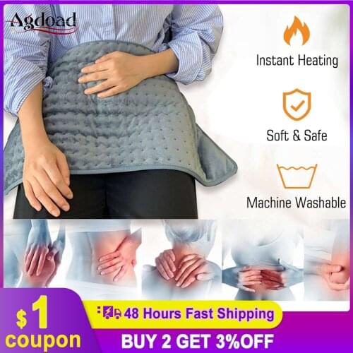 60*30cm Electric Heating Pad Fast Heating Body Physiotherapy Heat Therapy Pain Relax Muscles Machine-wash Winter Warmer