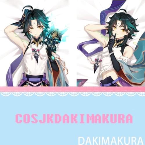 Anime Dakimakura Genshin Impact Xiao Lovely Girl HD Print Pillowcase Body Hugging Pillow Cover Case Otaku Room Cosplay Gifts