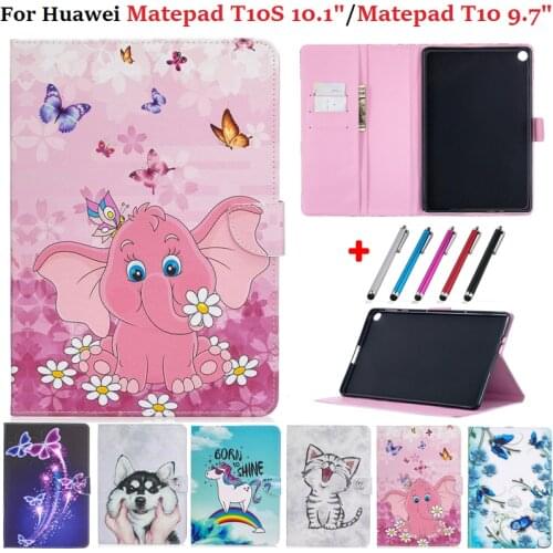 Case For Huawei Matepad T10s Case 10.1 AGS3-L09 AGS3-W09 Kawaii Tablet Stand Funda For Huawei Mate pad T 10s T10 s T10 Case 9.7