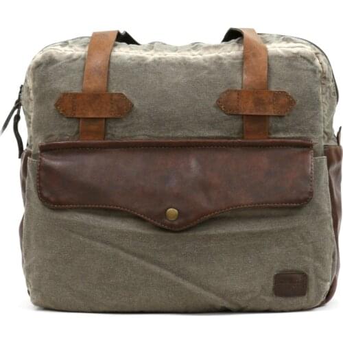 Esperanza Canvas Messenger Bag for Men and Women 15.6 inch Laptop Vintage Satchel Business Briefcase Shoulder Bag