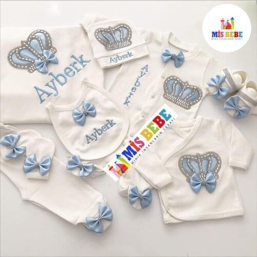 Baby Girl Boy Babies Newborn Clothing 10-pcs Hospital Outlet Custom Fabric Antibacterial Babies Healthy Safe Outfit Sets Dresses