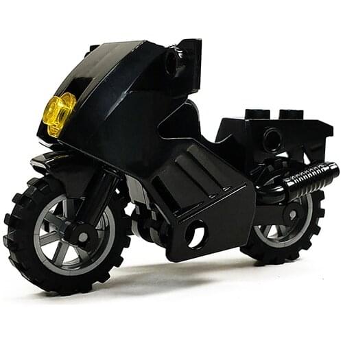 Building Blocks motorcycle locomotive Transportation City series scene Racing car