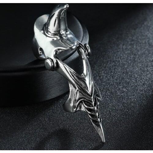 Cool Men Boys Punk Gothic Rock Scroll Joint Armor Knuckle Metal Full Finger Rings Gold Cospaly DIY Ring for Men