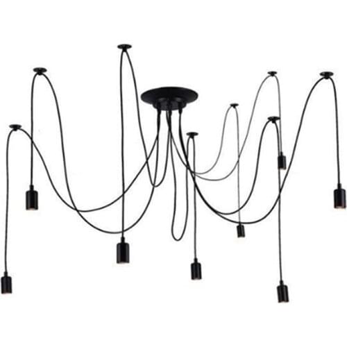 Spider Chandelier Retro C Chandelier Home Bedroom Kitchen Office Restaurant Living Room Decoration Study Durable Sturdy