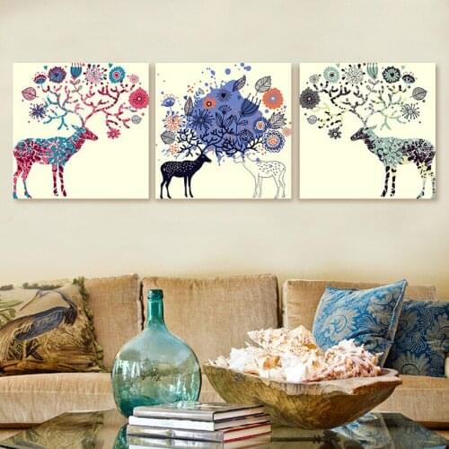 Diy oil painting The language of deer digital paint by numbers wall pictures for living room coloring by numbers