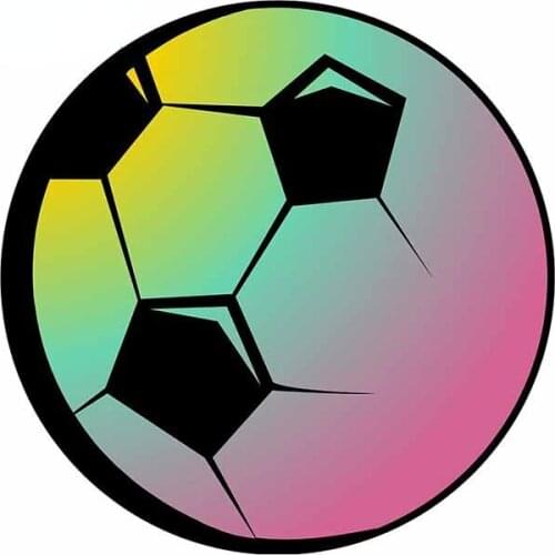 13cm x 12.8cm for Soccer Time Car Stickers Windows Windshield Laotop Decal Motorcycle SUV Creative Car Assessoires