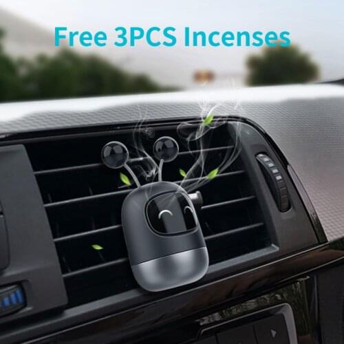 Car Air Freshener Auto Creative Mini Robot Air Vent Clip Parfum Flavoring Ventilation Outlet Aromatherapy Deodorant Car Interior