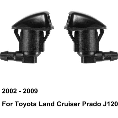 Front Windshield Washer Nozzle 85381AE020 85381-AE020 for Toyota Land Cruiser Prado J120 ( 2002 - 2009 ) ( Pack of 2 )
